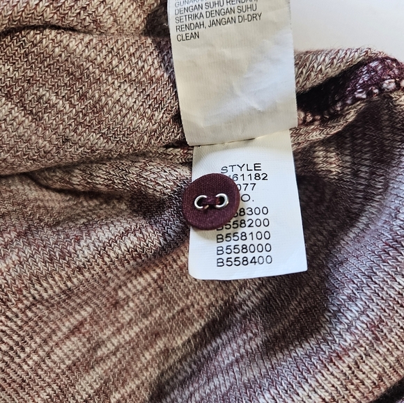 Lucky Brand California Red & White Cotton Henley Sweater Large L NWOT - Picture 3 of 6